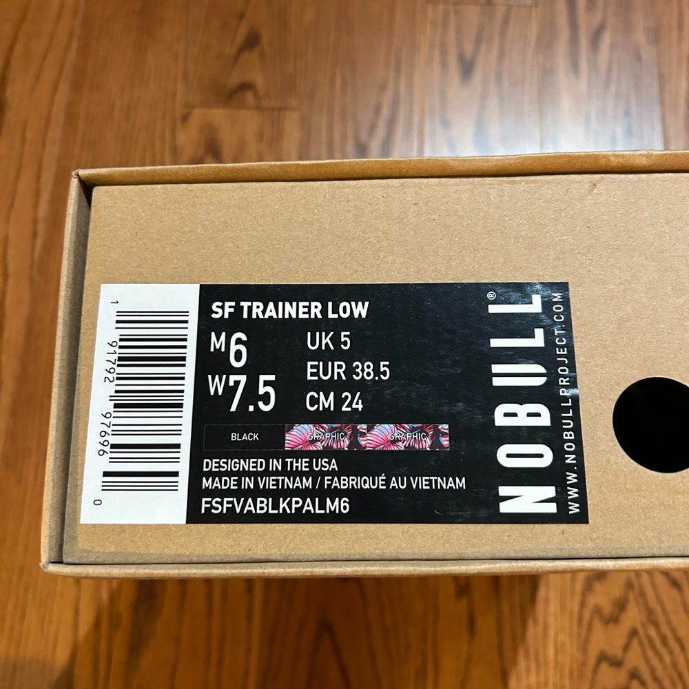 NWT NOBULL Outwork Trainer Black Shoes